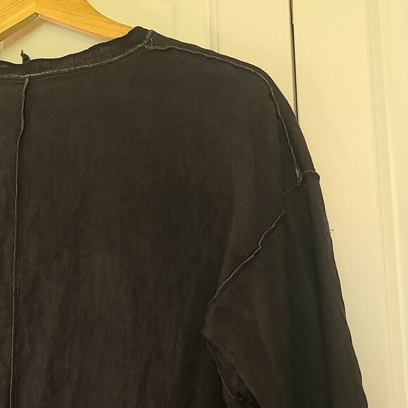 Xiao Open Front Cardigan Duster Linen Lagen Look Look Size XL - Picture 10 of 11